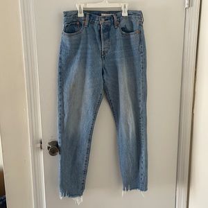 Blue Levi Wedgie jeans